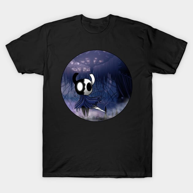 What is left of the hollow knight - Background T-Shirt by thearkhive